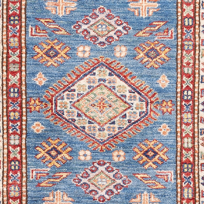 Läufer Ziegler - Kazak - 256 x 74 cm - blau