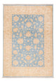 Ziegler Teppich - 149 x 100 cm - blau