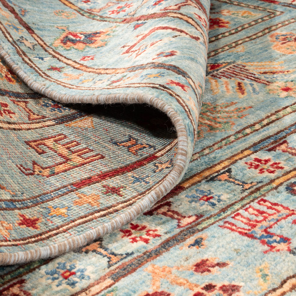 Ziegler Teppich - Ariana - 150 x 102 cm - hellblau