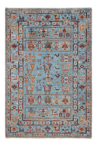 Ziegler Teppich - Ariana - 154 x 102 cm - blau