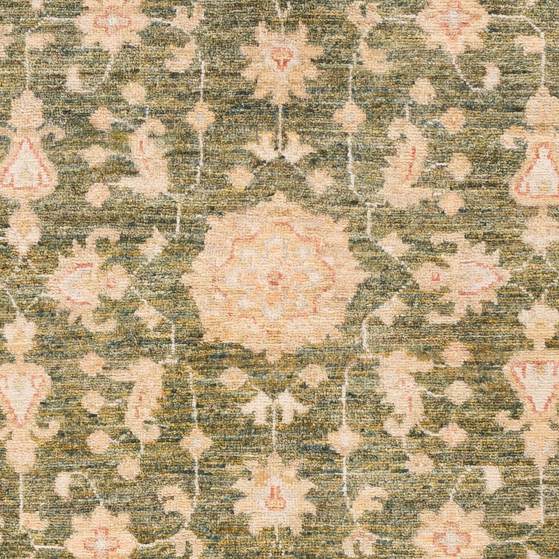 Ziegler Teppich - 146 x 104 cm - olivgrün