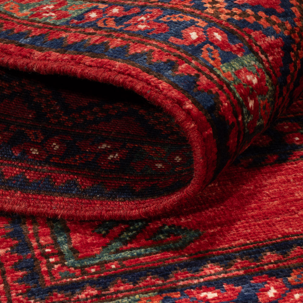 Afghan Teppich - 149 x 104 cm - rot