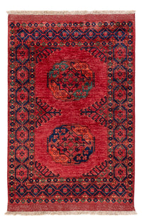 Afghan Teppich - 151 x 101 cm - rot
