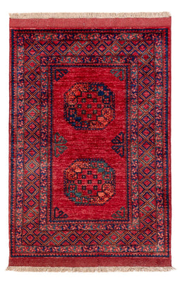 Afghan Teppich - 150 x 102 cm - rot