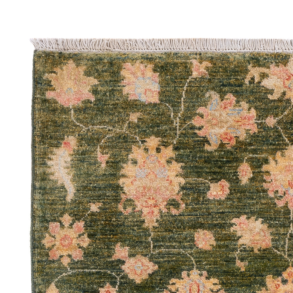 Ziegler Teppich - 148 x 102 cm - dunkelgrün