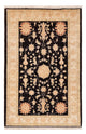Ziegler Teppich - 153 x 99 cm - schwarz