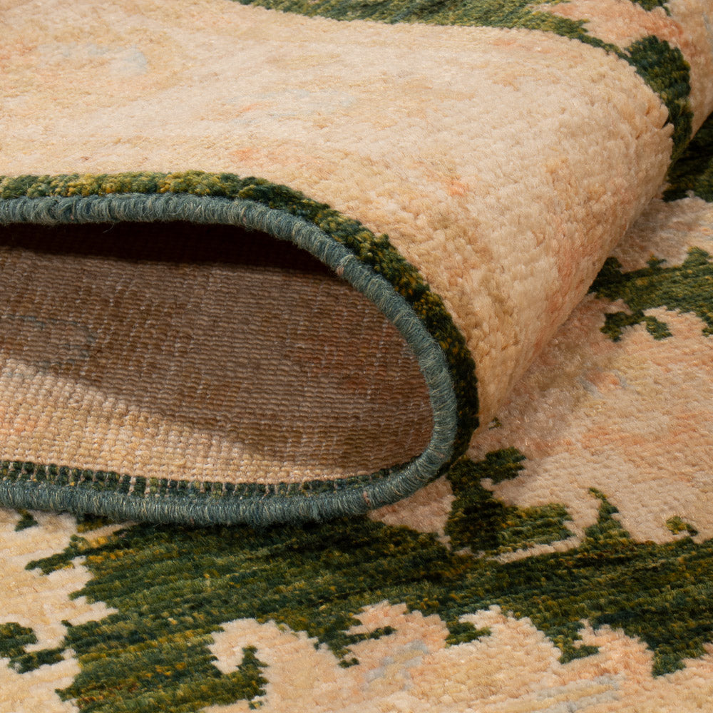 Ziegler Teppich - 156 x 97 cm - grün