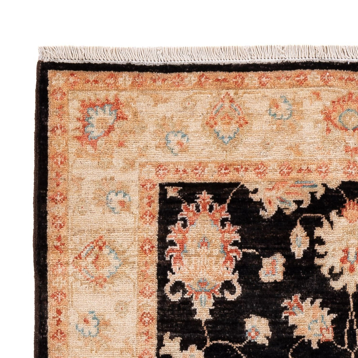 Ziegler Teppich - 155 x 101 cm - schwarz