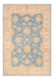 Ziegler Teppich - 143 x 100 cm - blau