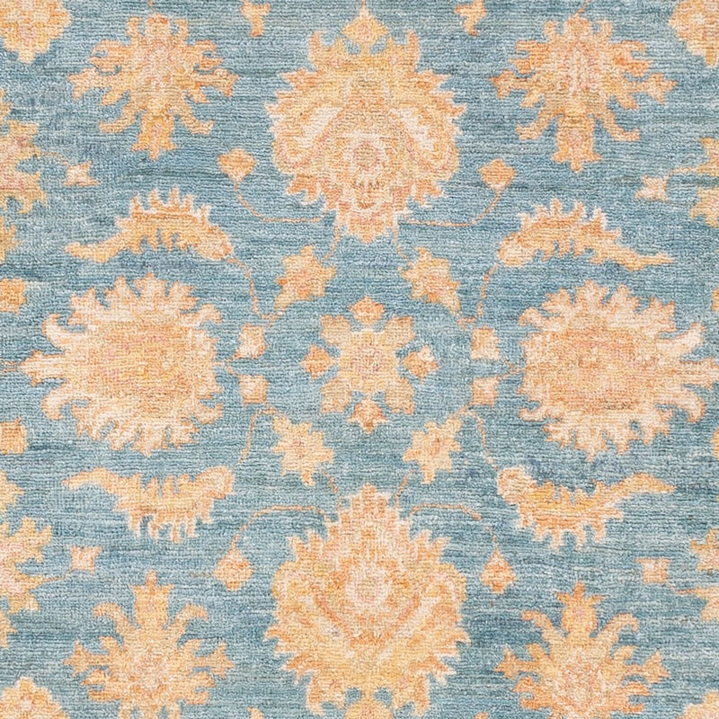 Ziegler Teppich - 143 x 100 cm - blau