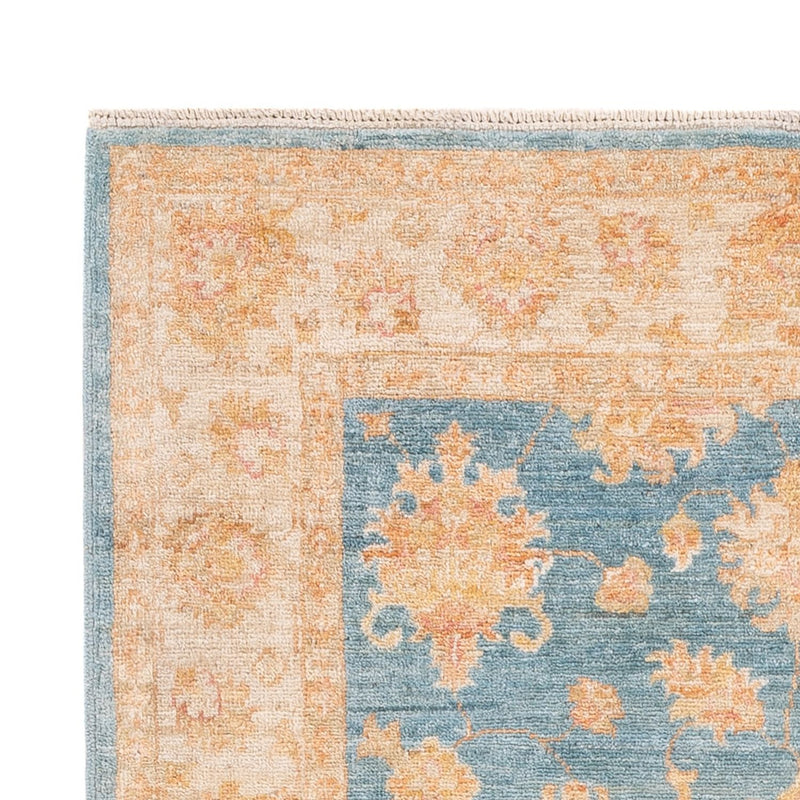 Ziegler Teppich - 143 x 100 cm - blau