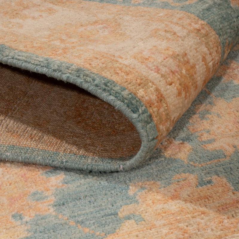 Ziegler Teppich - 143 x 100 cm - blau