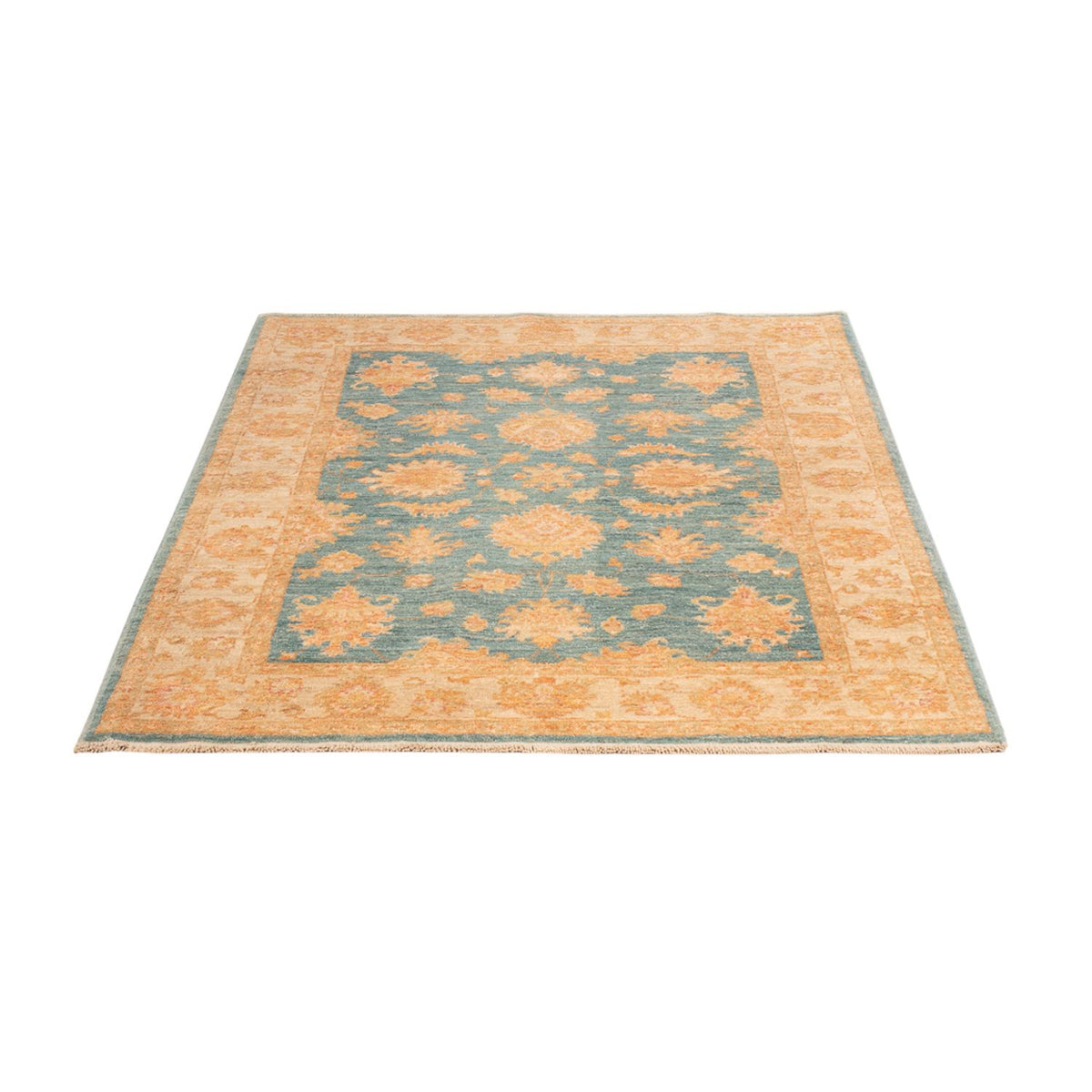 Ziegler Teppich - 143 x 100 cm - blau