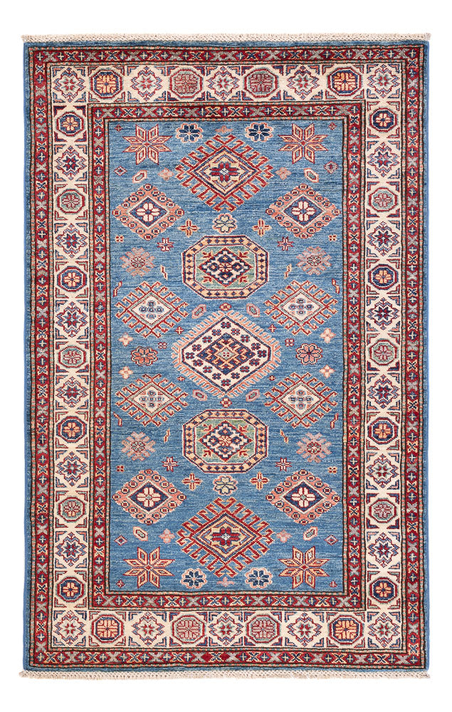 Ziegler Teppich - Kazak - 99 x 155 cm - blau