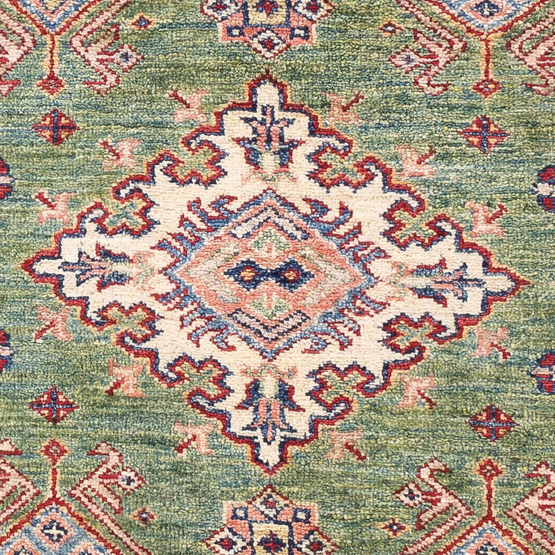 Ziegler Teppich - Kazak - 158 x 99 cm - grün