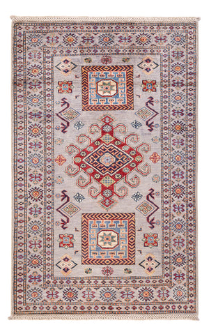 Ziegler Teppich - Kazak - 151 x 95 cm - hellgrau