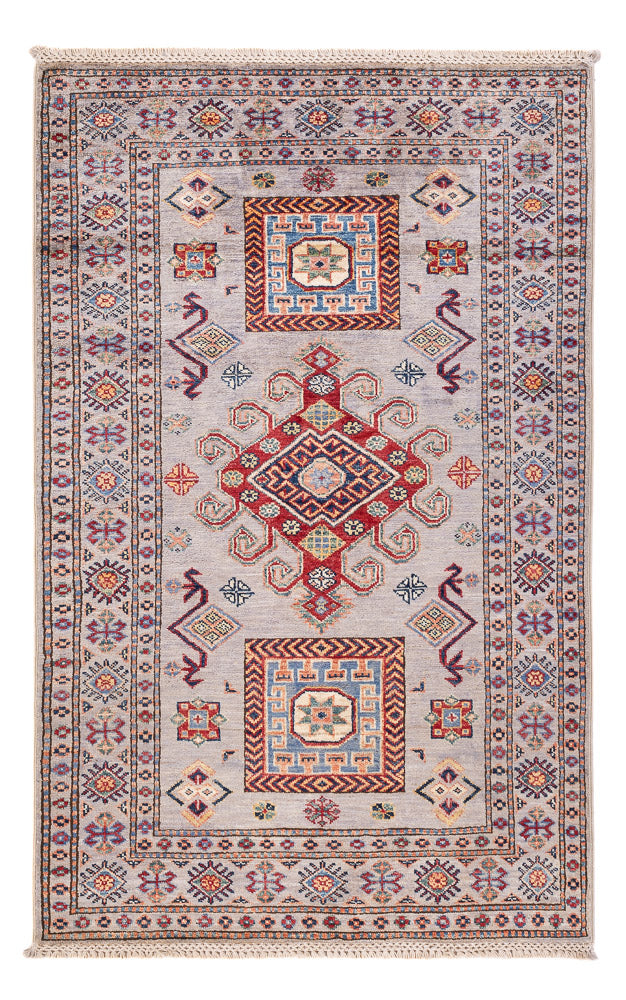 Ziegler Teppich - Kazak - 151 x 95 cm - hellgrau