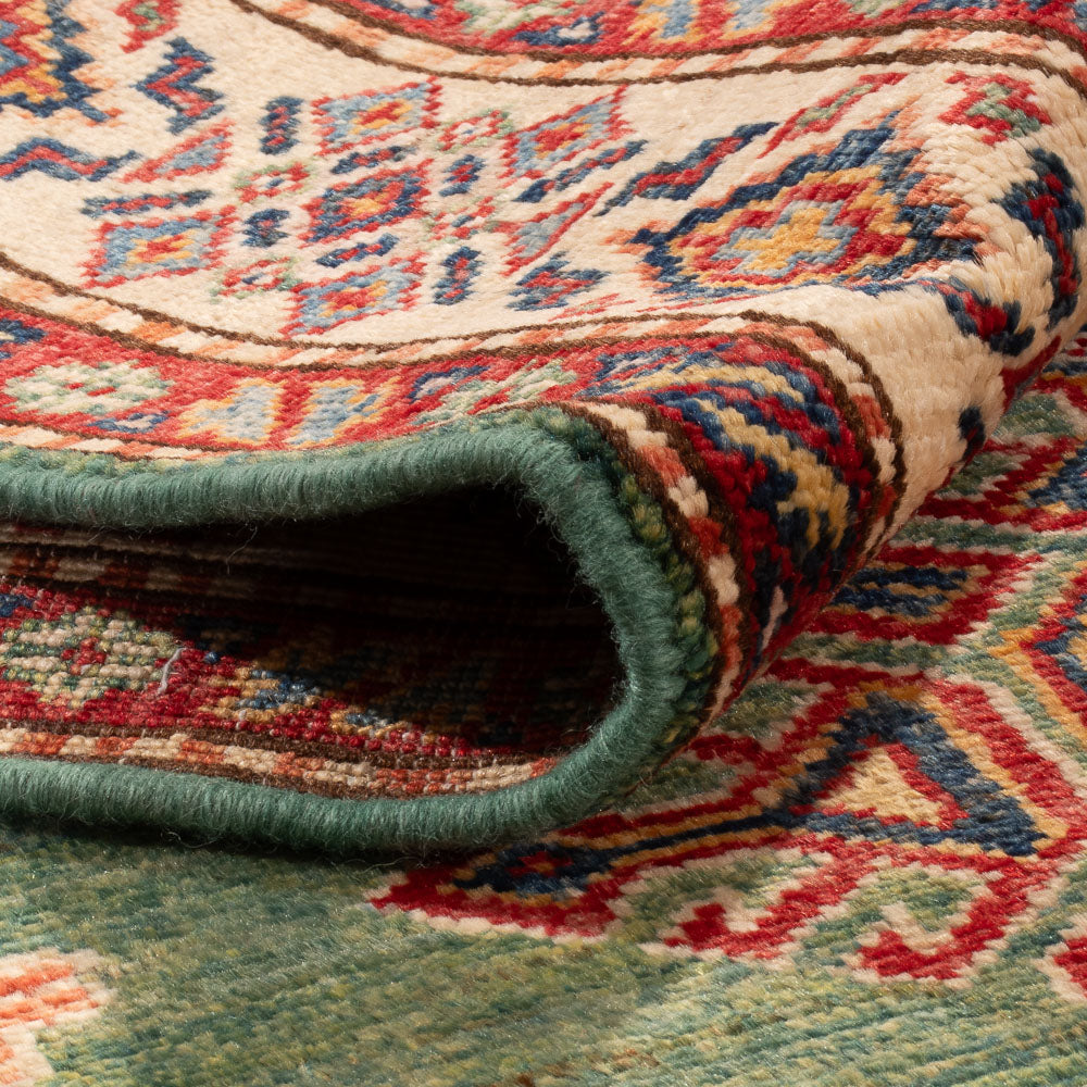 Ziegler Teppich - Kazak - 154 x 99 cm - grün