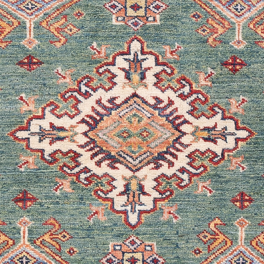 Ziegler Teppich - Kazak - 152 x 99 cm - grün