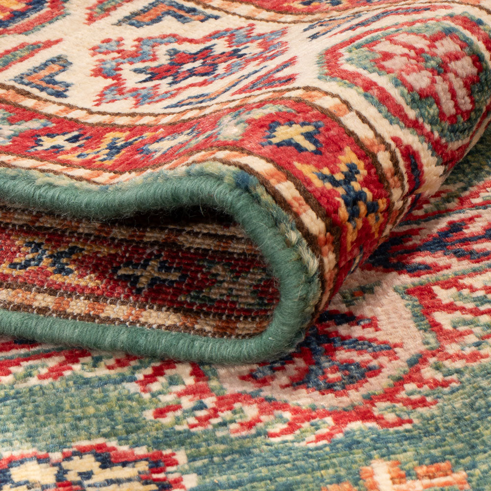 Ziegler Teppich - Kazak - 154 x 100 cm - grün