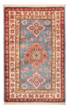 Kazak Teppich 61x94cm - Orientteppich - blau - Rechteckig / Blau / 61 x 94 cm Rechteckig