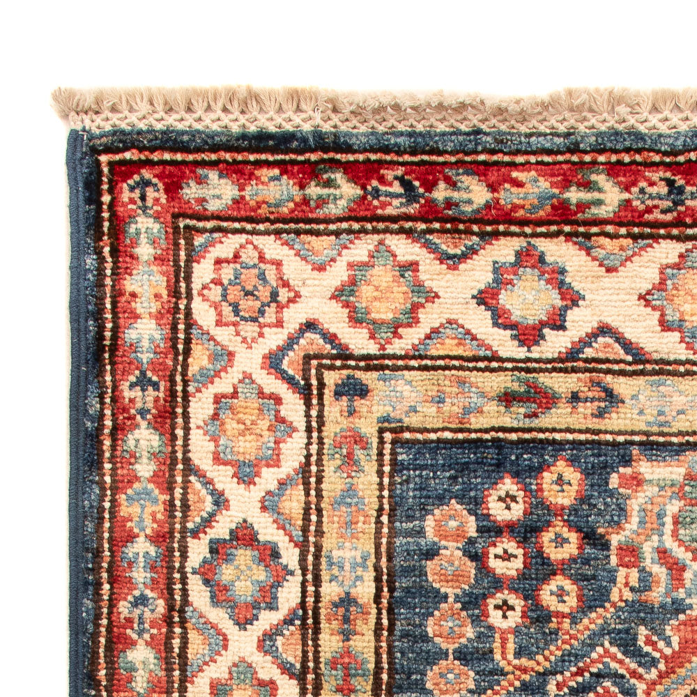 Ziegler Teppich - Kazak - Royal - 95 x 58 cm - petrolblau