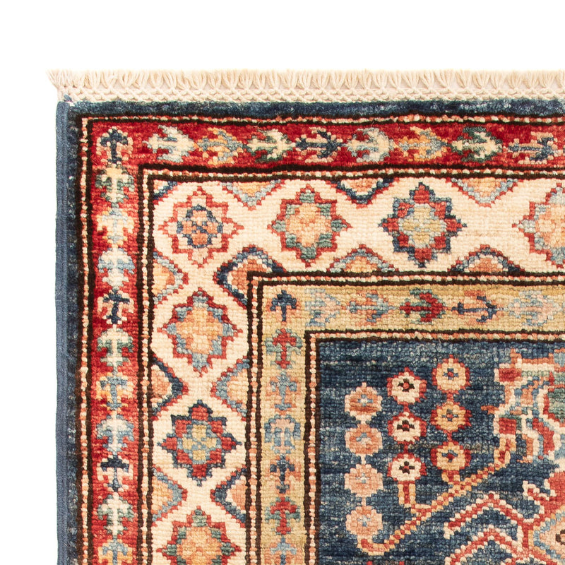 Ziegler Teppich - Kazak - Royal - 95 x 62 cm - petrolblau
