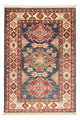 Ziegler Teppich - Kazak - Royal - 90 x 60 cm - petrolblau