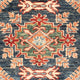 Ziegler Teppich - Kazak - Royal - 90 x 60 cm - petrolblau