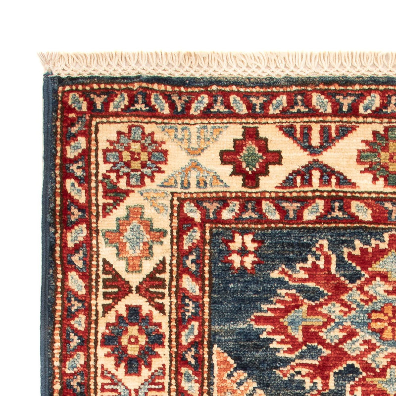 Ziegler Teppich - Kazak - Royal - 90 x 60 cm - petrolblau