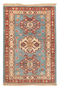 Ziegler Teppich - Kazak - Royal - 88 x 59 cm - blau