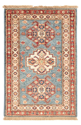 Ziegler Teppich - Kazak - Royal - 90 x 60 cm - hellblau