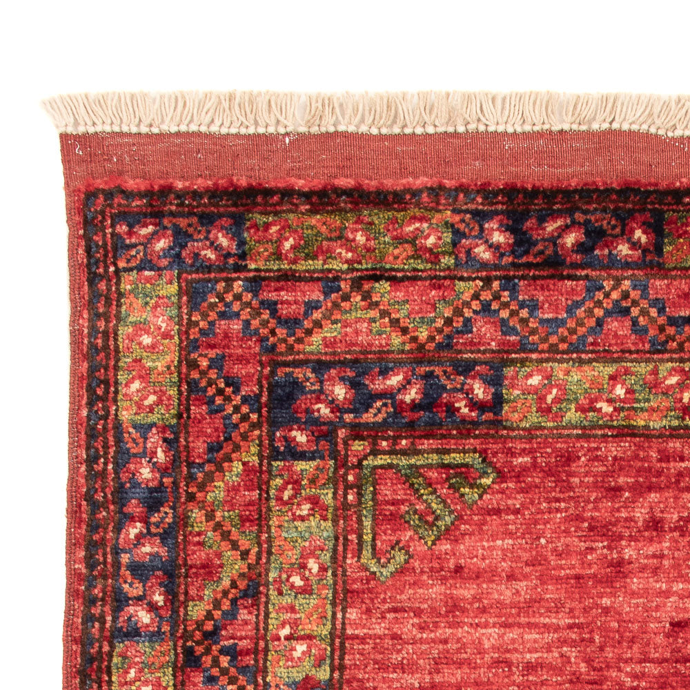 Afghan Teppich - 123 x 83 cm - rot