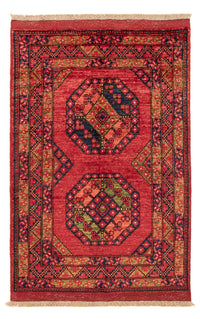 Afghan Teppich - 123 x 82 cm - rot