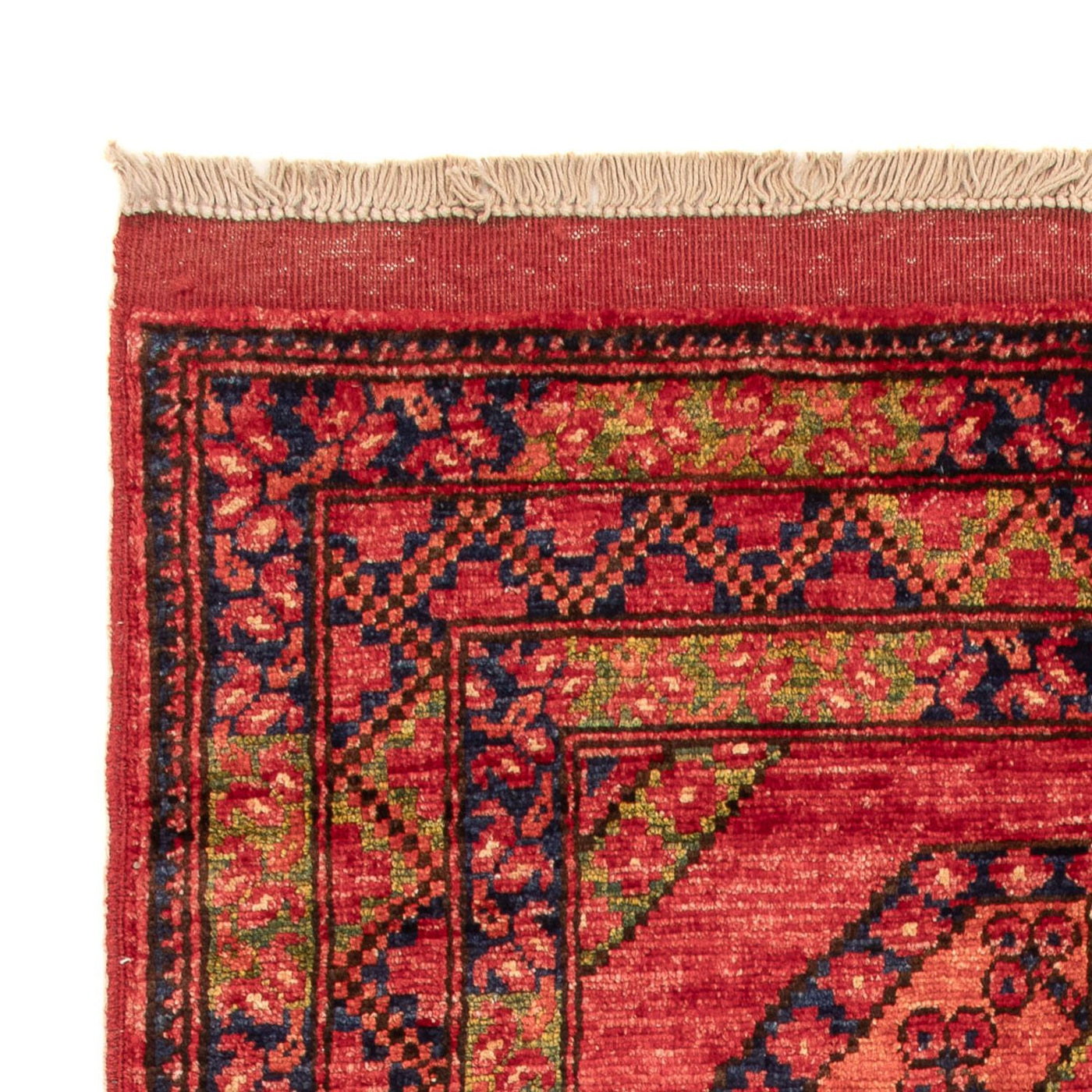 Afghan Teppich - 123 x 82 cm - rot