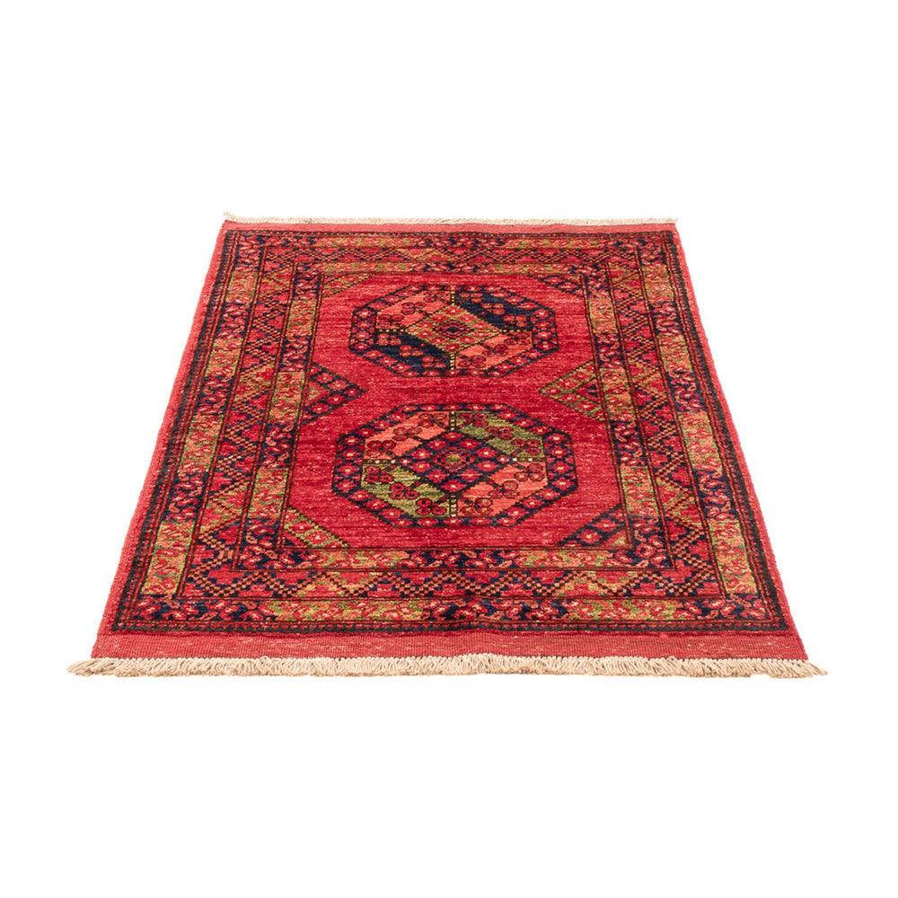 Afghan Teppich - 123 x 82 cm - rot