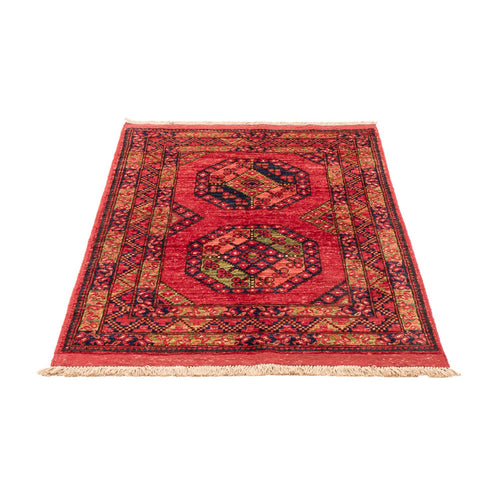 Afghan Teppich - 123 x 82 cm - rot