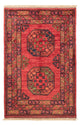 Afghan Teppich - 127 x 85 cm - rot