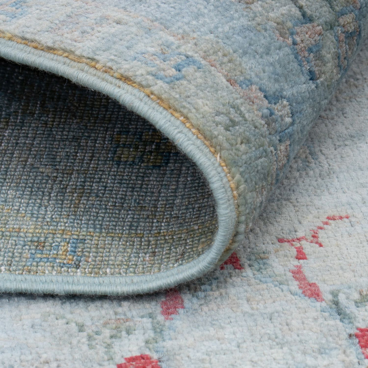 Ziegler Teppich - Modern - 123 x 72 cm - petrolblau