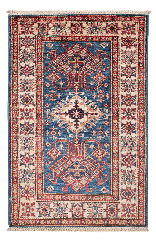 Ziegler Teppich - Kazak - Royal - 118 x 78 cm - blau