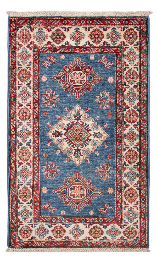 Ziegler Teppich - Kazak - Royal - 129 x 77 cm - blau