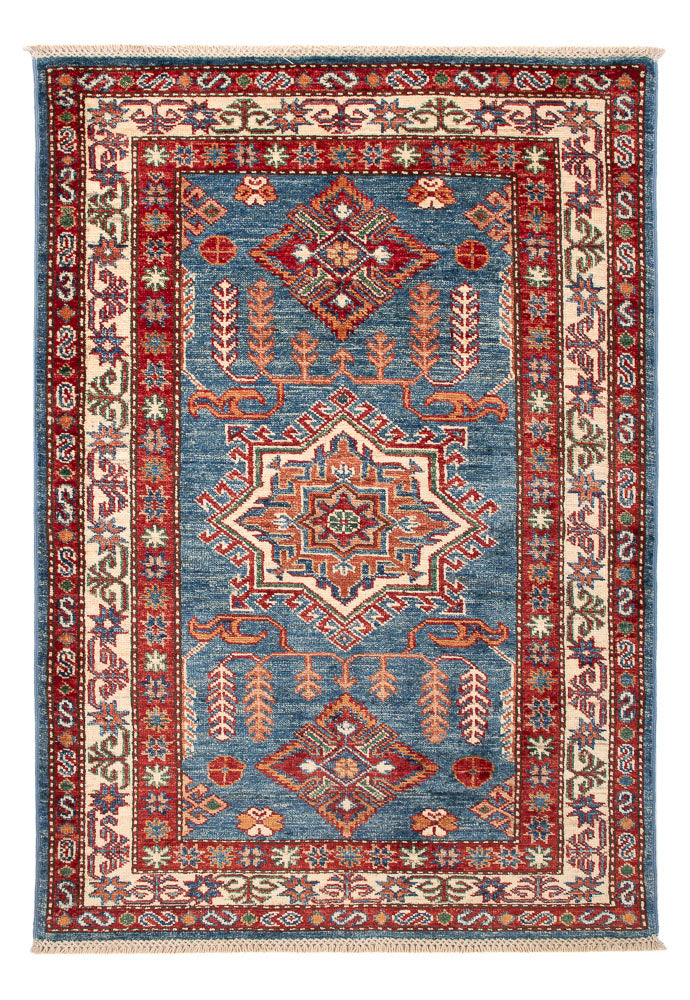 Ziegler Teppich - Kazak - Royal - 124 x 85 cm - blau