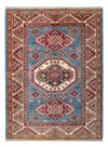 Kazak Teppich 92x121cm - Orientteppich - blau - Rechteckig / Blau / 92 x 121 cm Rechteckig