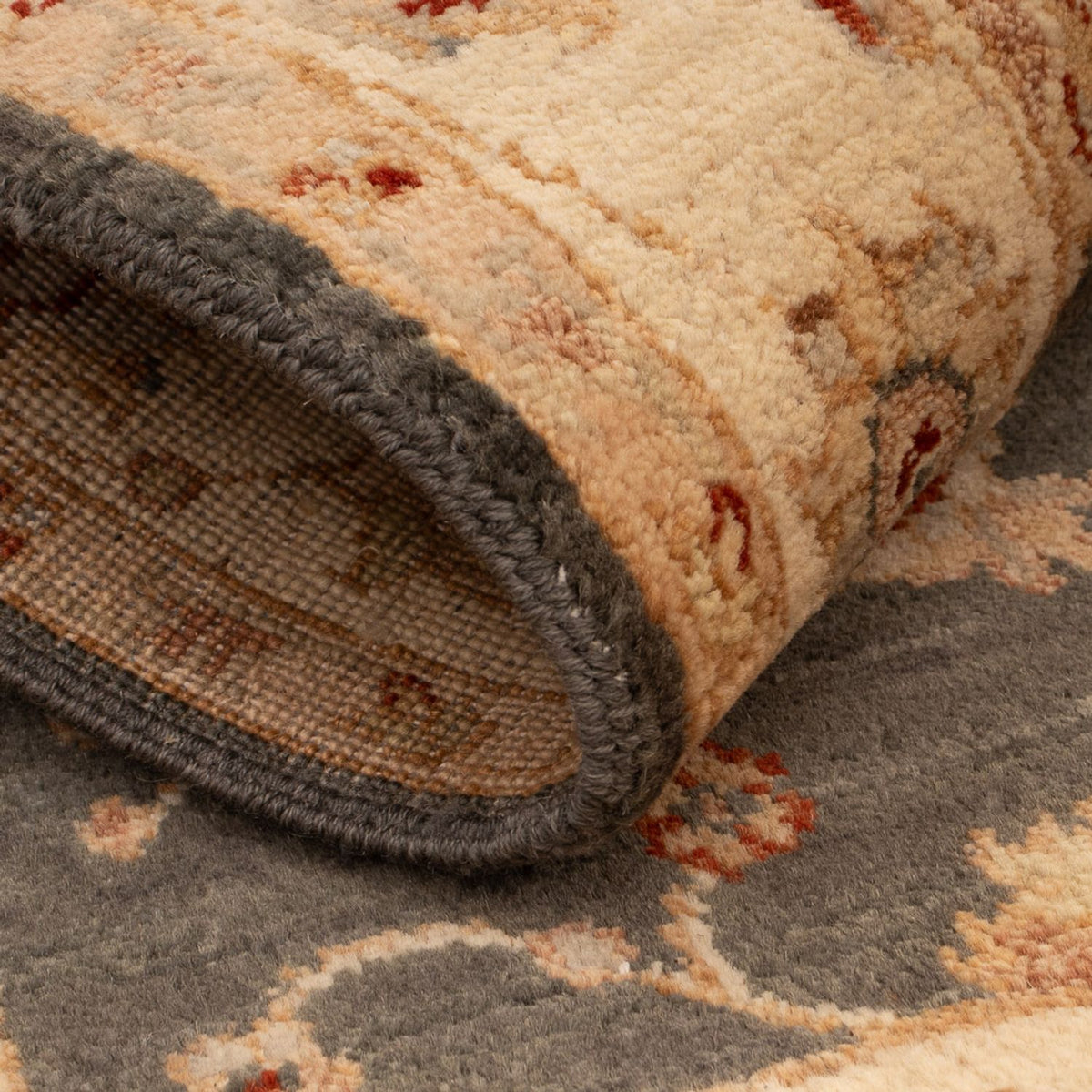 Ziegler Teppich - 120 x 80 cm - schwarz