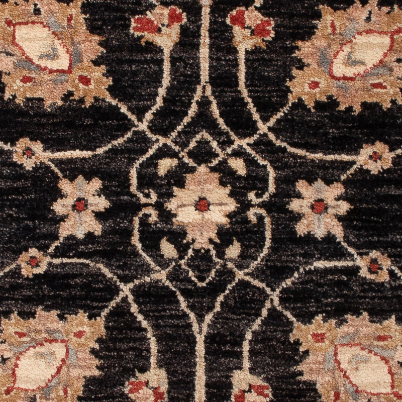 Ziegler Teppich - 120 x 80 cm - schwarz