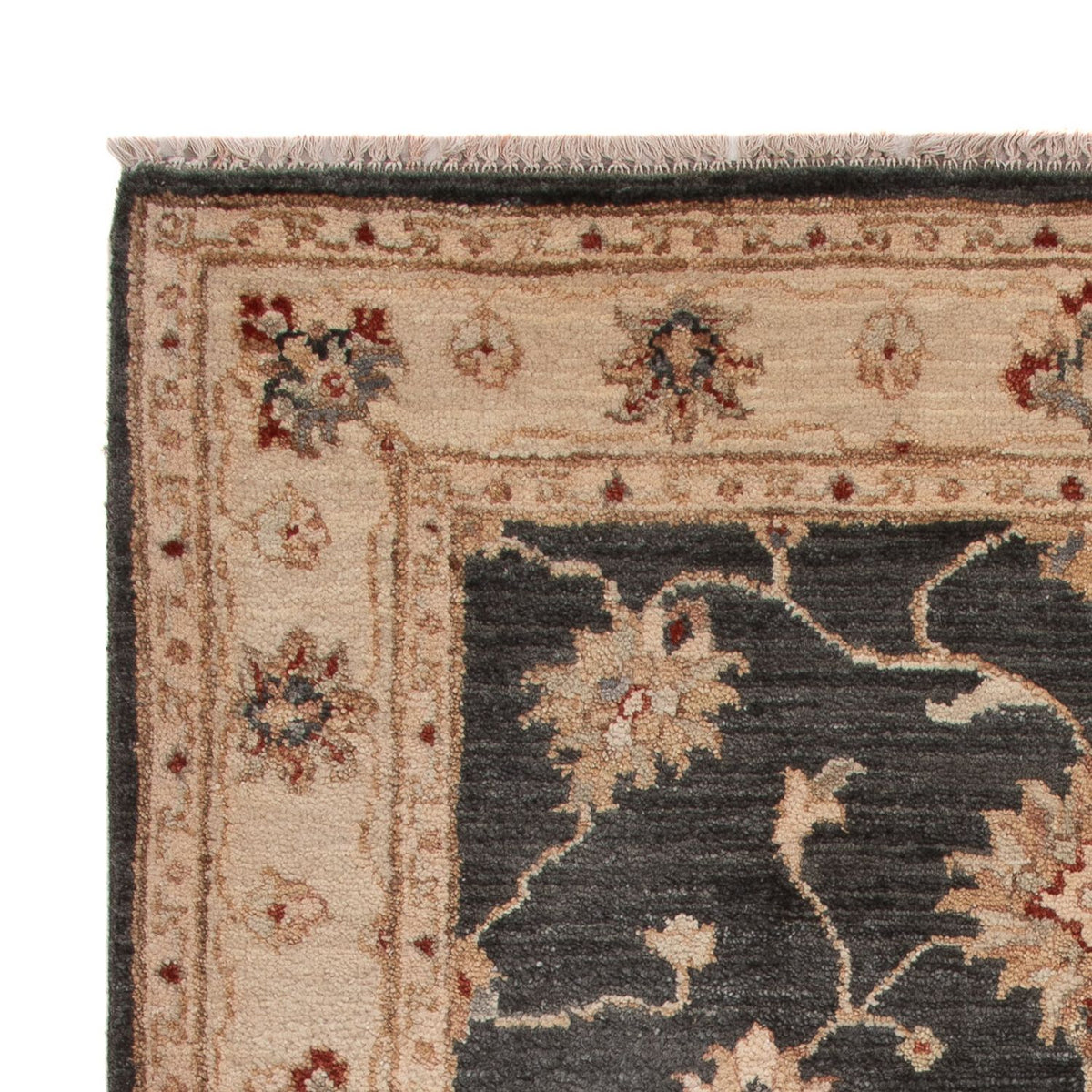 Ziegler Teppich - 120 x 80 cm - schwarz