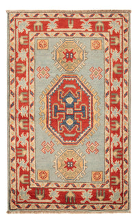 Ziegler Teppich - Kazak - 96 x 60 cm - hellblau