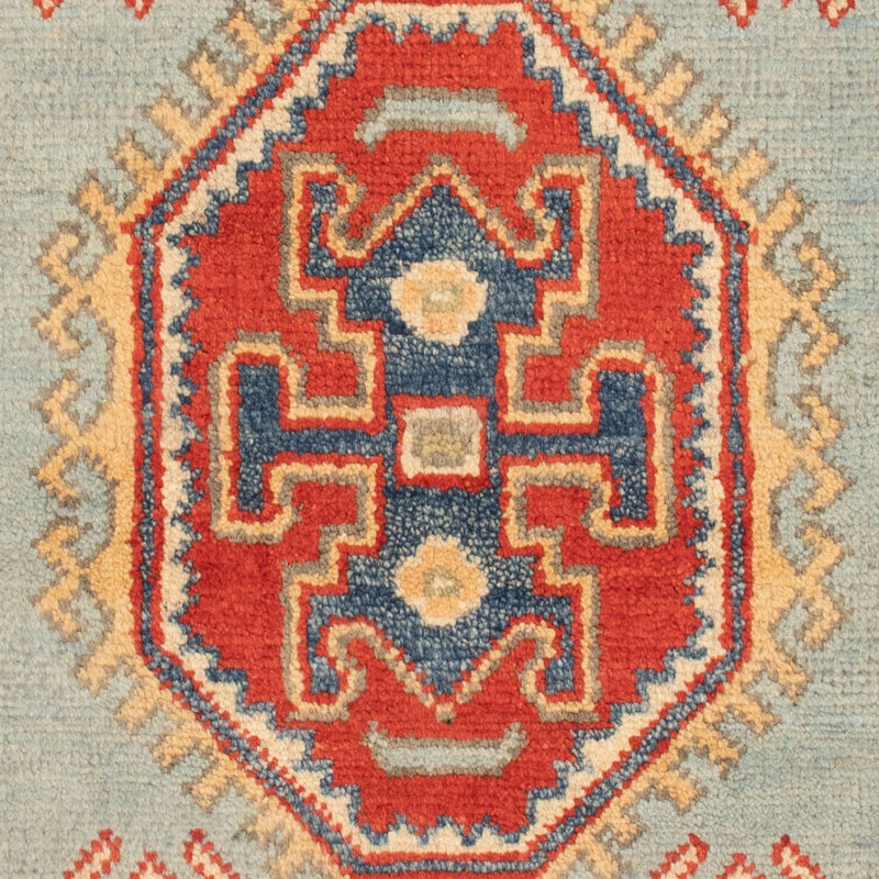 Ziegler Teppich - Kazak - 96 x 60 cm - hellblau