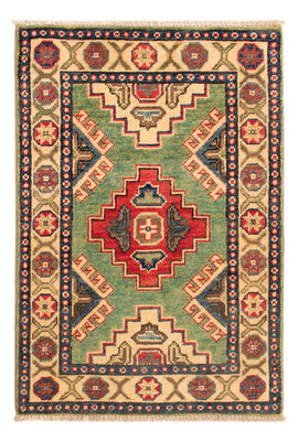 Ziegler Teppich - Kazak - 90 x 60 cm - grün