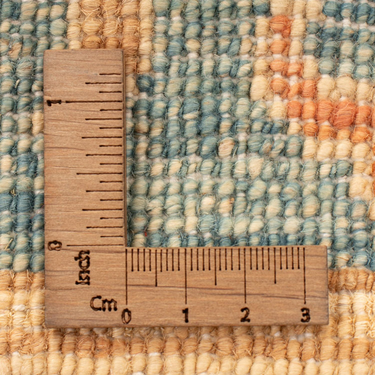 Ziegler Teppich - 75 x 51 cm - hellblau